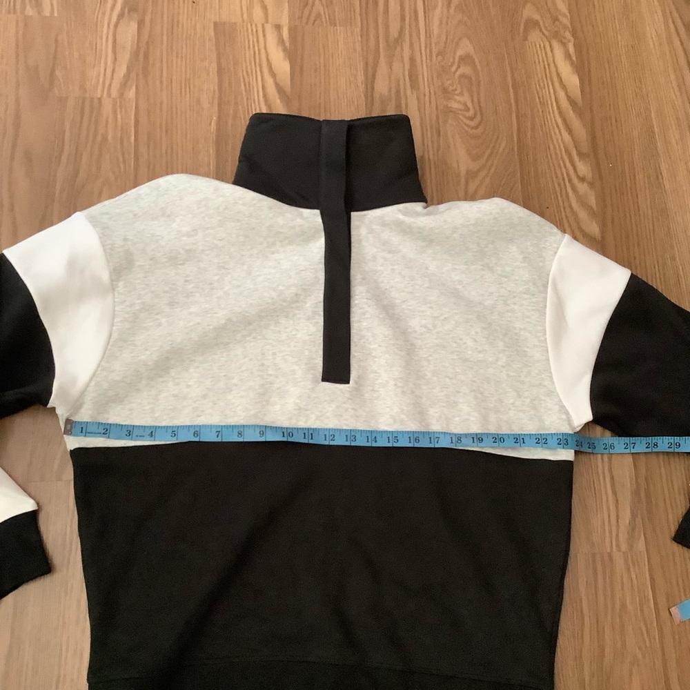 DSG Colorblock Women’s Size M Sweatshirt Snap Mock Neck Cotton Pullover NEW - Picture 3 of 15